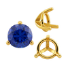 ITI NYC Three Prong Round Tapered Settings in 14K Gold (3.00 mm - 9.25 mm)
