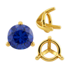 ITI NYC Three Prong Round Tapered Settings in 14K Gold (3.00 mm - 9.25 mm)
