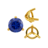 ITI NYC Three Prong Round Tapered Settings in 14K Gold (3.00 mm - 9.25 mm)