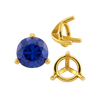 ITI NYC Three Prong Round Tapered Settings in 14K Gold (3.00 mm - 9.25 mm)