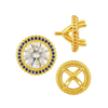 ITI NYC Four Prong Round Halo Settings With Peg in 14K Gold (1.50 mm - 9.25 mm)