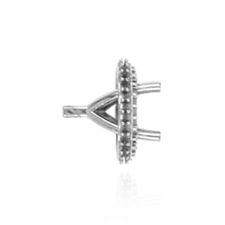 ITI NYC Four Prong Round Halo Settings With Peg in 14K Gold (1.50 mm - 9.25 mm)