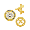 ITI NYC Four Prong Round Halo Settings With Peg in 14K Gold (1.50 mm - 9.25 mm)
