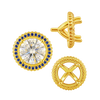 ITI NYC Four Prong Round Halo Settings With Peg in 14K Gold (1.50 mm - 9.25 mm)