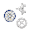 ITI NYC Four Prong Round Halo Settings With Peg in 14K Gold (3.50 mm - 9.25 mm)