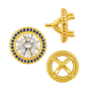 ITI NYC Four Prong Round Halo Settings With Peg in 14K Gold (1.50 mm - 9.25 mm)