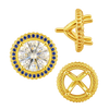 ITI NYC Four Prong Round Halo Settings With Peg in 14K Gold (1.50 mm - 9.25 mm)