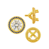 ITI NYC Four Prong Round Halo Settings With Peg in 14K Gold (1.50 mm - 9.25 mm)