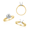 ITI NYC Round Four Prong Solitaire
