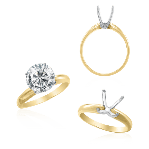 ITI NYC Round Four Prong Solitaire