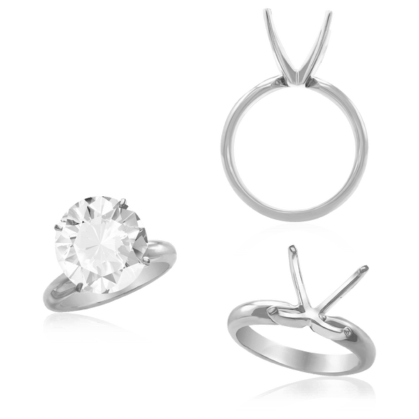 ITI NYC Round Four Prong Solitaire