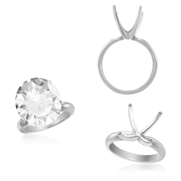 ITI NYC Round Four Prong Solitaire