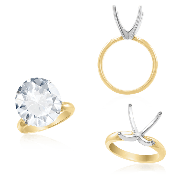 ITI NYC Round Four Prong Solitaire