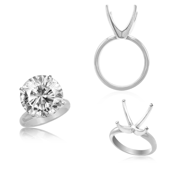 ITI NYC Round Four Prong Solitaire