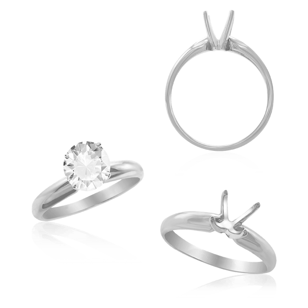 ITI NYC Round Four Prong Solitaire