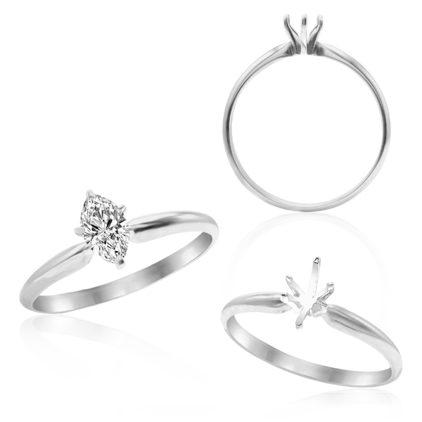 ITI NYC Marquise Shape Solitaire