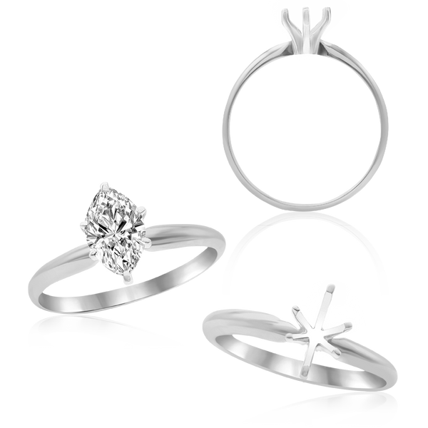 ITI NYC Marquise Shape Solitaire