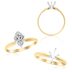 ITI NYC Marquise Shape Solitaire