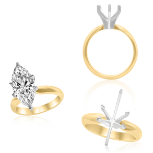 ITI NYC Marquise Shape Solitaire