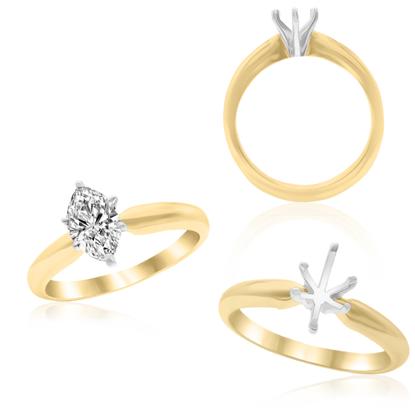 ITI NYC Marquise Shape Solitaire