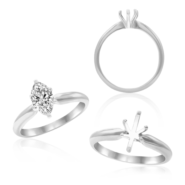 ITI NYC Marquise Shape Solitaire