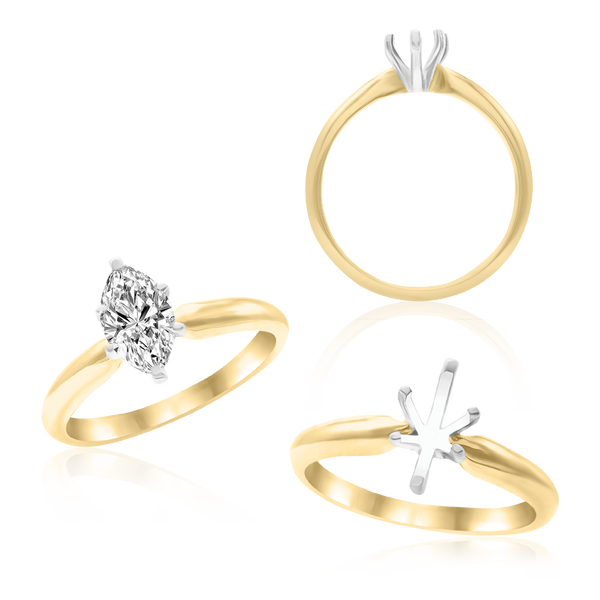 ITI NYC Marquise Shape Solitaire