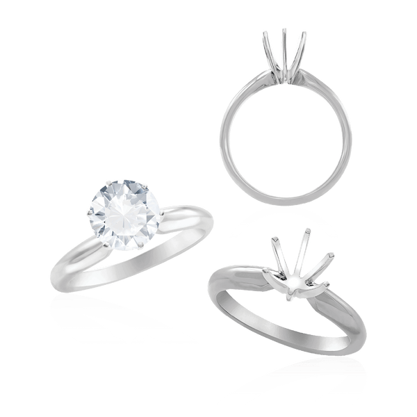 ITI NYC Round Six Prong Solitaire