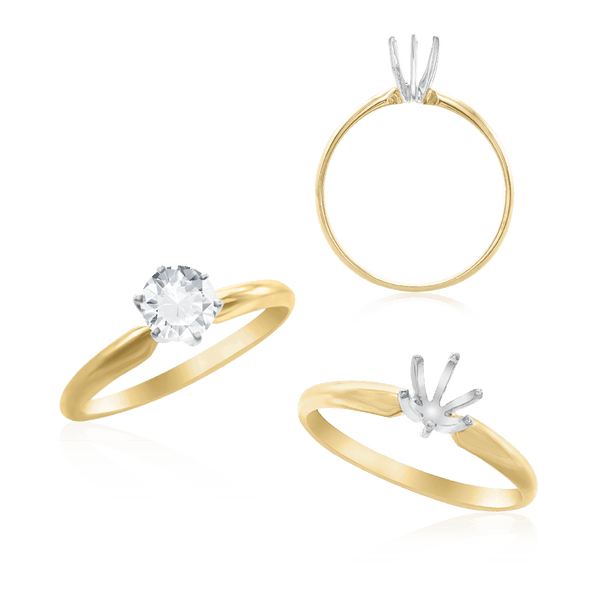 ITI NYC Round Six Prong Solitaire