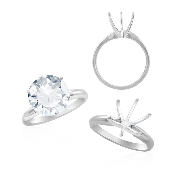 ITI NYC Round Six Prong Solitaire