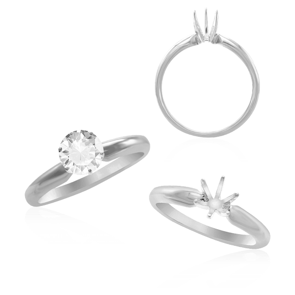 ITI NYC Round Six Prong Solitaire