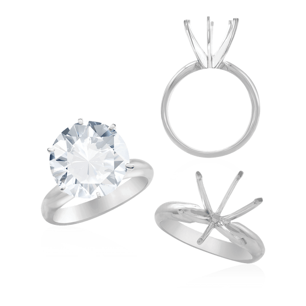 ITI NYC Round Six Prong Solitaire