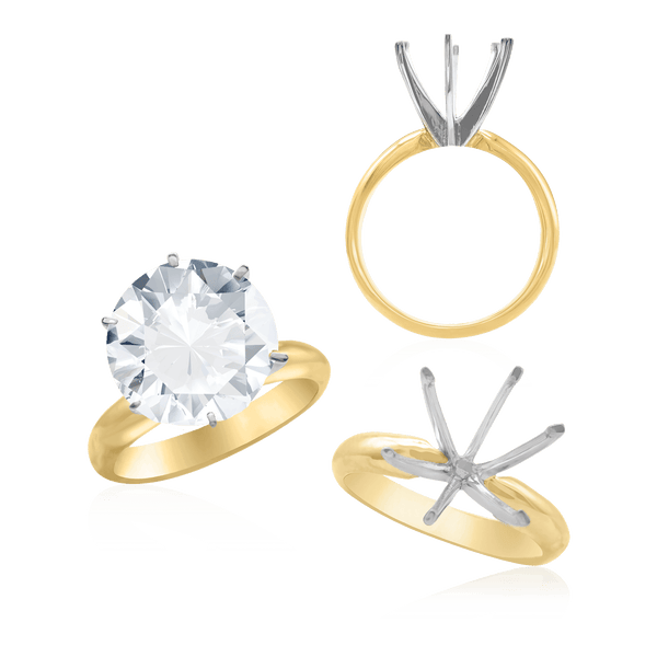 ITI NYC Round Six Prong Solitaire