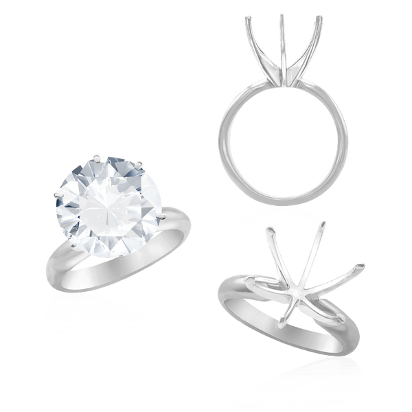 ITI NYC Round Six Prong Solitaire