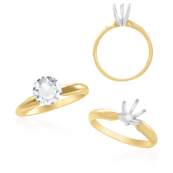 ITI NYC Round Six Prong Solitaire