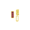 ITI NYC Straight Baguette Settings With Airline in 14K Gold (1.75 x 1.50 mm - 8.00 x 3.75 mm)