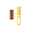 ITI NYC Straight Baguette Settings With Airline in 14K Gold (1.75 x 0.50 mm - 8.75 x 3.75 mm)