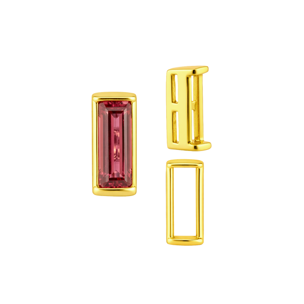 ITI NYC Straight Baguette Settings With Airline in 14K Gold (1.75 x 0.50 mm - 8.75 x 3.75 mm)