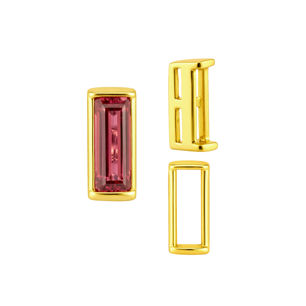 ITI NYC Straight Baguette Settings With Airline in 14K Gold (1.75 x 1.50 mm - 8.00 x 3.75 mm)