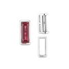 ITI NYC Straight Baguette Settings With Airline in Sterling Silver (1.75 x 1.50 mm - 8.75 x 3.75 mm)