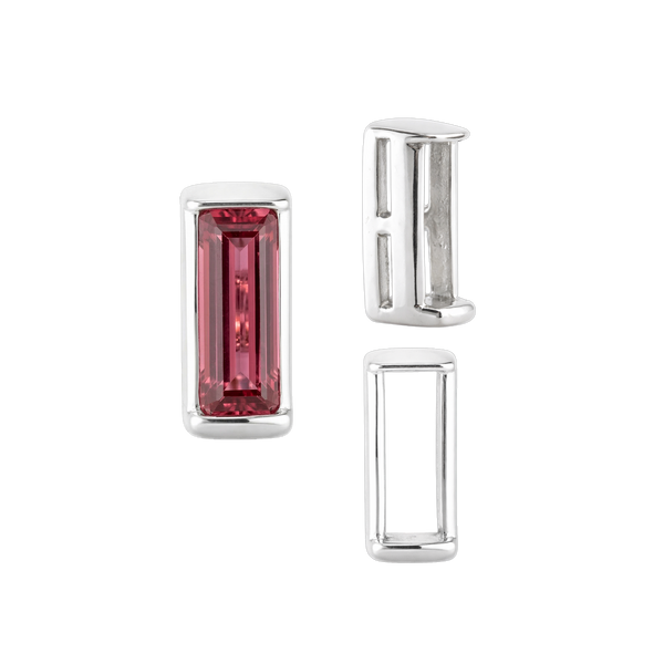 ITI NYC Straight Baguette Settings With Airline in 14K Gold (1.75 x 0.50 mm - 8.75 x 3.75 mm)