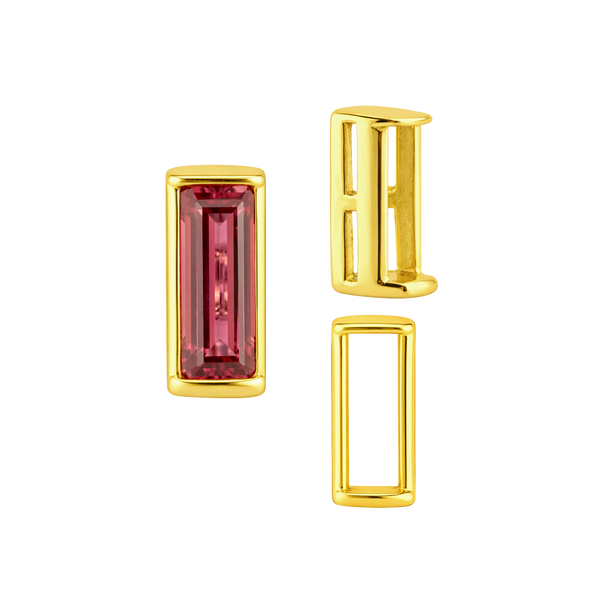ITI NYC Straight Baguette Settings With Airline in 14K Gold (1.75 x 0.50 mm - 8.75 x 3.75 mm)