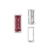 ITI NYC Straight Baguette Settings With Airline in Sterling Silver (1.75 x 1.50 mm - 8.75 x 3.75 mm)