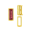 ITI NYC Straight Baguette Settings With Airline in 14K Gold (1.75 x 0.50 mm - 8.75 x 3.75 mm)