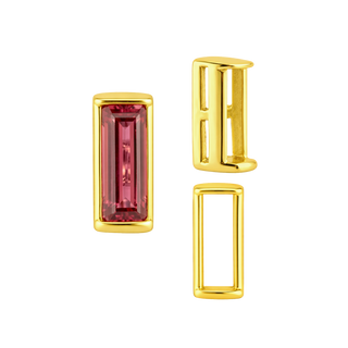 ITI NYC Straight Baguette Settings With Airline in 14K Gold (1.75 x 0.50 mm - 8.75 x 3.75 mm)