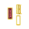 ITI NYC Straight Baguette Settings With Airline in 14K Gold (1.75 x 0.50 mm - 8.75 x 3.75 mm)