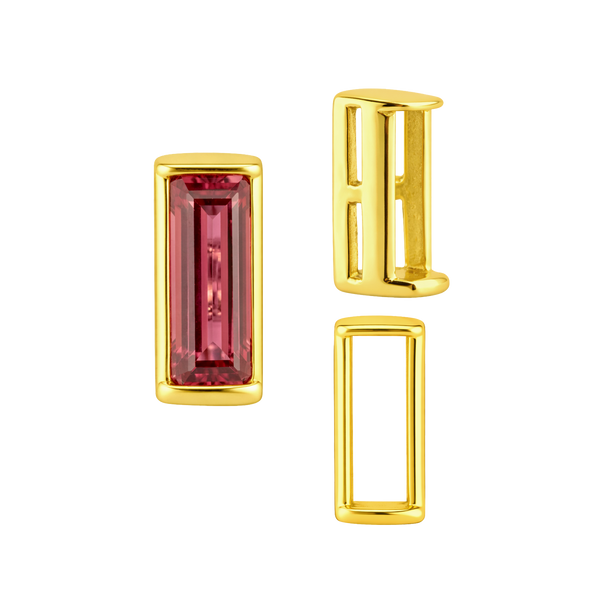 ITI NYC Straight Baguette Settings With Airline in 14K Gold (1.75 x 1.50 mm - 8.00 x 3.75 mm)