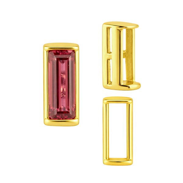 ITI NYC Straight Baguette Settings With Airline in 14K Gold (1.75 x 1.50 mm - 8.00 x 3.75 mm)