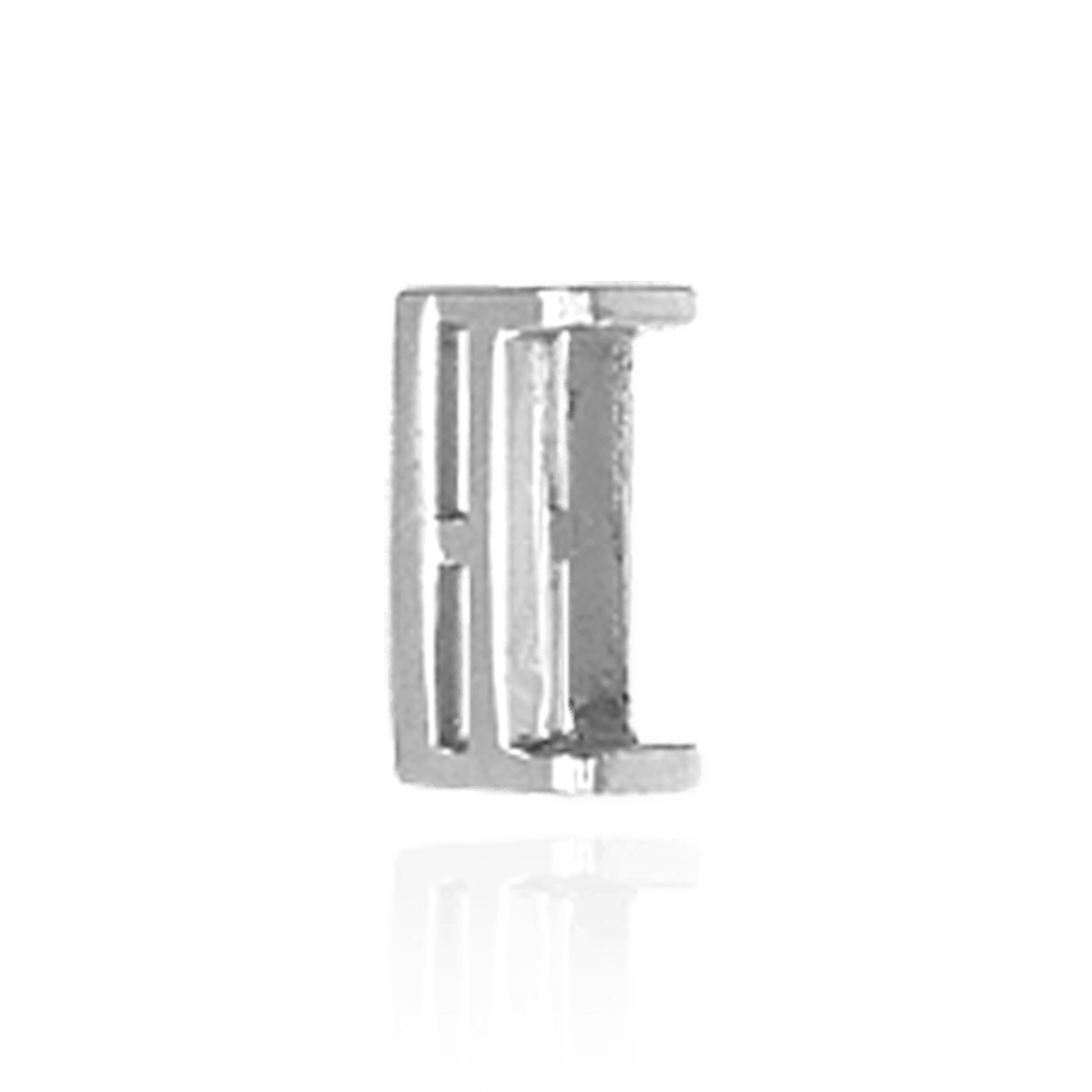 ITI NYC Straight Baguette Settings With Airline in Sterling Silver (1.75 x 1.50 mm - 8.75 x 3.75 mm)