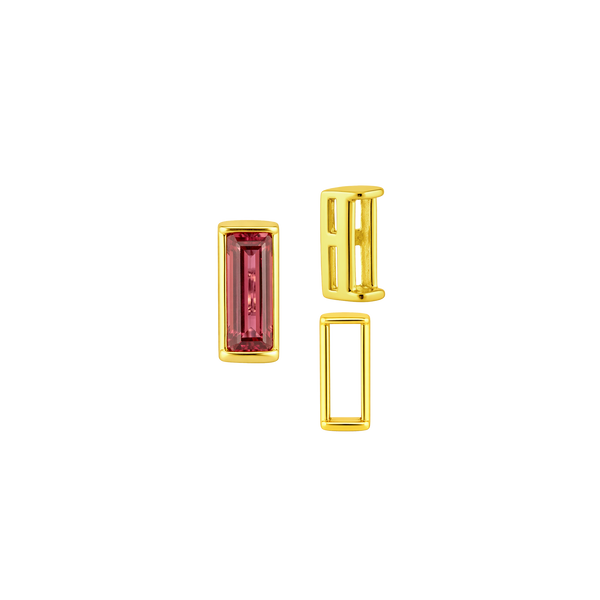 ITI NYC Straight Baguette Settings With Airline in 14K Gold (1.75 x 0.50 mm - 8.75 x 3.75 mm)
