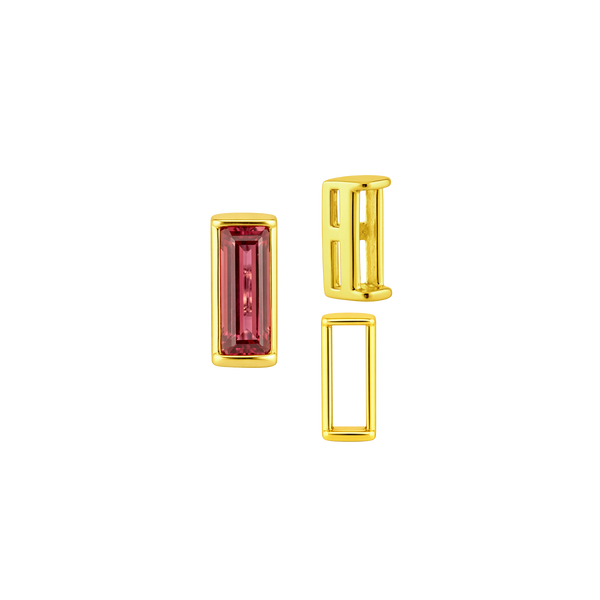 ITI NYC Straight Baguette Settings With Airline in 14K Gold (1.75 x 0.50 mm - 8.75 x 3.75 mm)